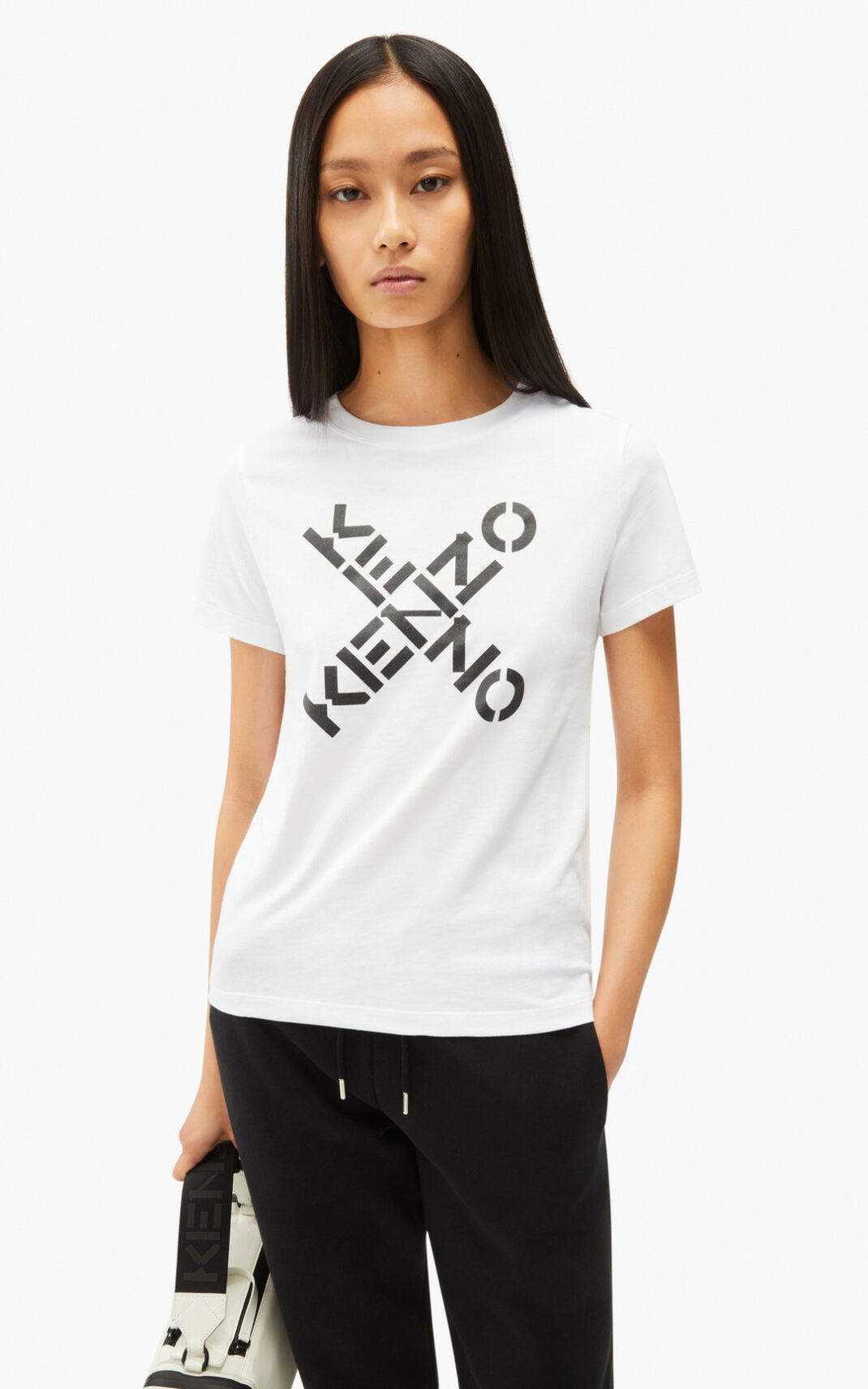 Kenzo Sport Big X T Shirt Dam | 97365-INEB